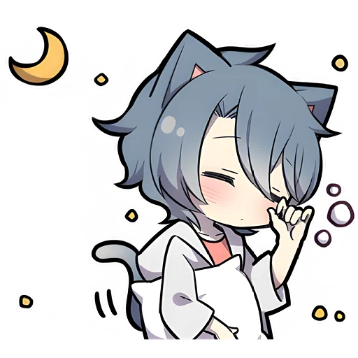 🌙 Стикер «Котенок Пепе» для Telegram