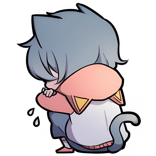 😔 Стикер «Котенок Пепе» для Telegram