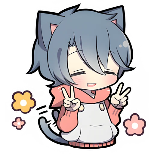 ✌ Стикер «Котенок Пепе» для Telegram
