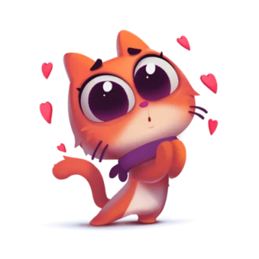 😍 Стикер «котёнок Таффи» для Telegram