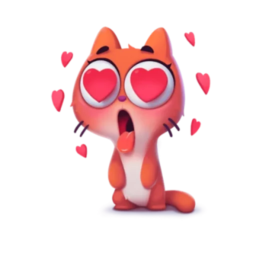 😍 Стикер «котёнок Таффи» для Telegram