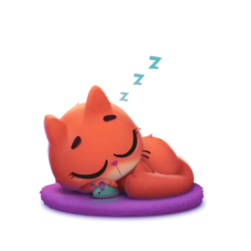 😴 Стикер «котёнок Таффи» для Telegram