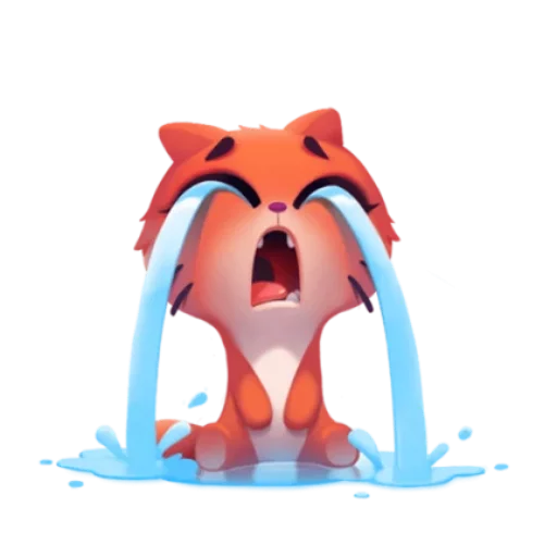 😭 Стикер «котёнок Таффи» для Telegram