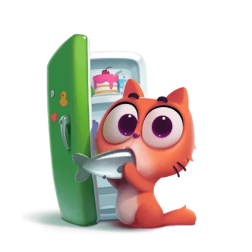 🐟 Стикер «котёнок Таффи» для Telegram