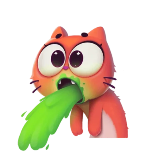 🤢 Стикер «котёнок Таффи» для Telegram