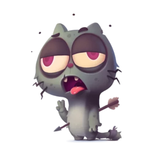 ☠️ Стикер «котёнок Таффи» для Telegram