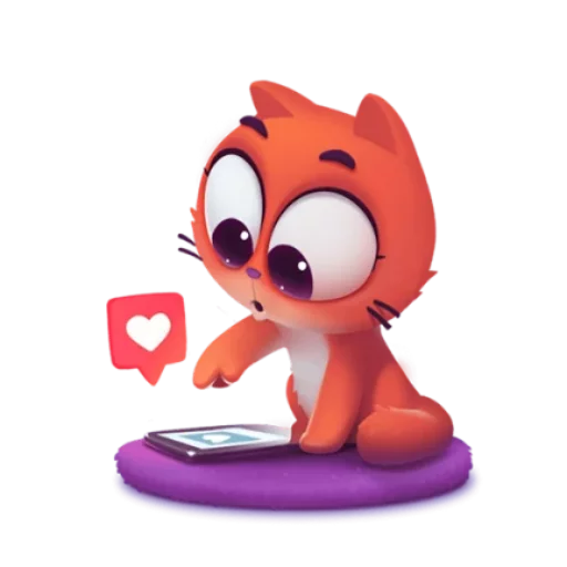 💟 Стикер «котёнок Таффи» для Telegram