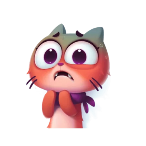 😯 Стикер «котёнок Таффи» для Telegram