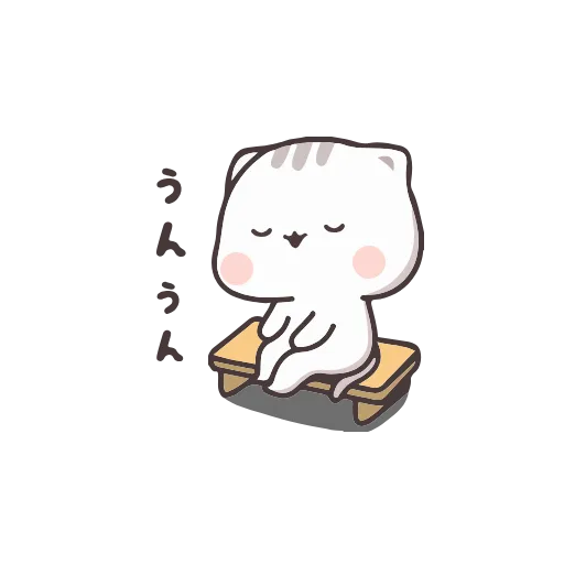 😌 Эмодзи «Котейка» для Telegram