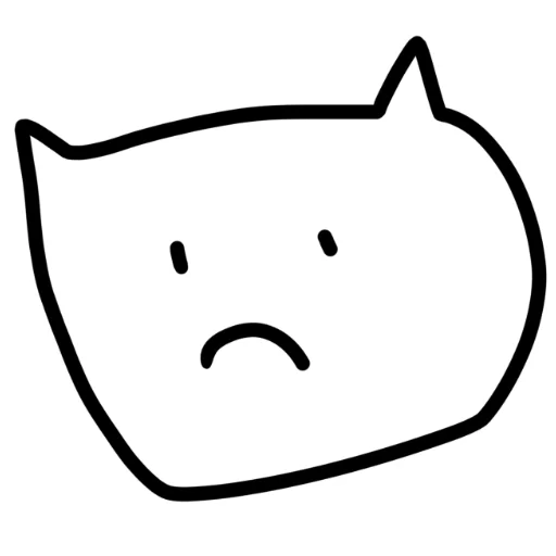😟 Стикер «котік» для Telegram