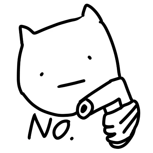 👎 Стикер «котік» для Telegram