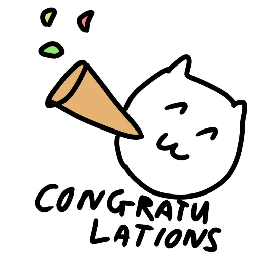 🎉 Стикер «котік» для Telegram