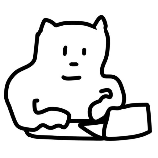 🤓 Стикер «котік» для Telegram