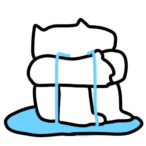 😭 Стикер «котік» для Telegram