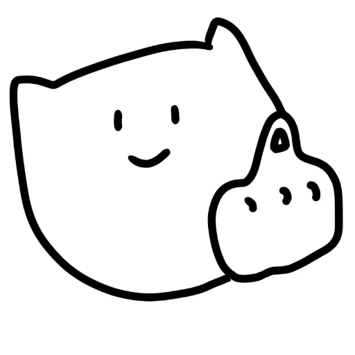 🖕 Стикер «котік» для Telegram