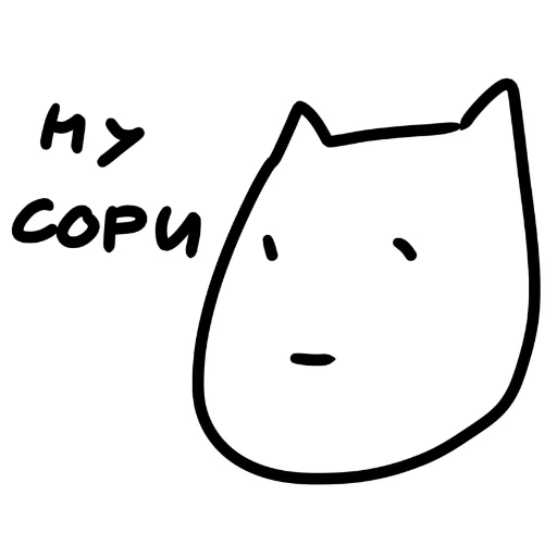 😪 Стикер «котік» для Telegram