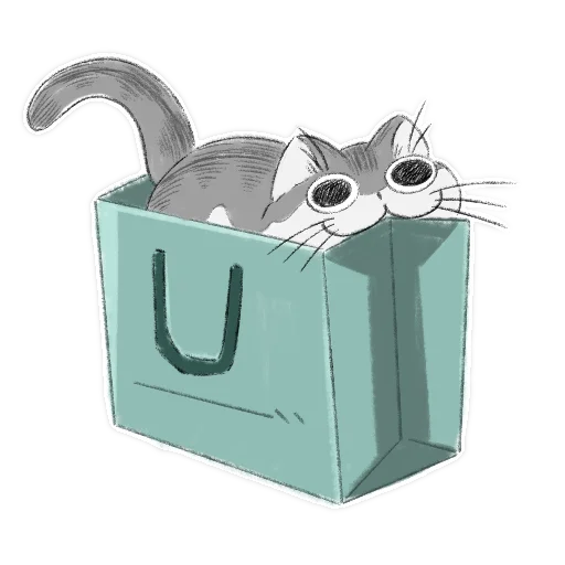 👜 Стикер «Котик Кирюга» для Telegram