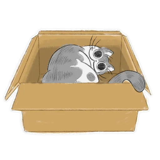 📦 Стикер «Котик Кирюга» для Telegram
