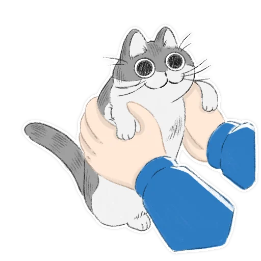 🤲 Стикер «Котик Кирюга» для Telegram