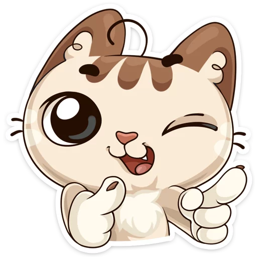 😉 Стикер «Котик» для Telegram