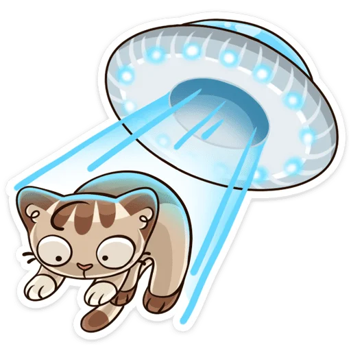 🛸 Стикер «Котик» для Telegram