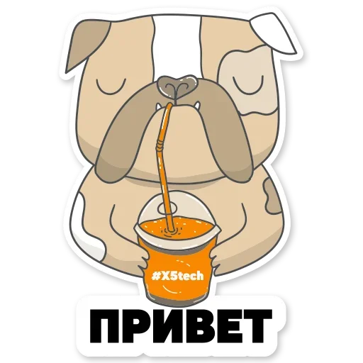 Стикерпак Котик Айтишник для Telegram