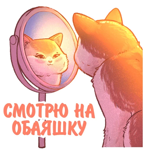 🪞 Стикер «Котики и фразочки к Хэллоуину» для Telegram