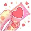 Стикер 18 Emoji Love