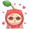 Стикер 17 Emoji Love