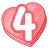 Стикер 52 Emoji Love