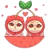 Стикер 15 Emoji Love