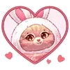 Стикер 2 Emoji Love