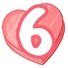 Стикер 54 Emoji Love