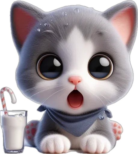 😮 Стикер «котики баншиши» для Telegram