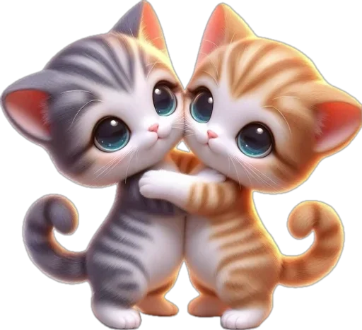 🫂 Стикер «котики баншиши» для Telegram
