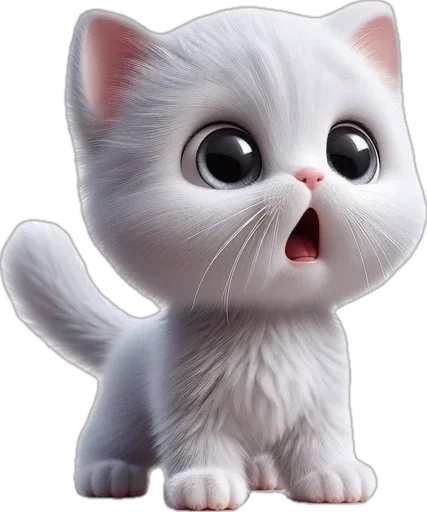 😮 Стикер «котики баншиши» для Telegram