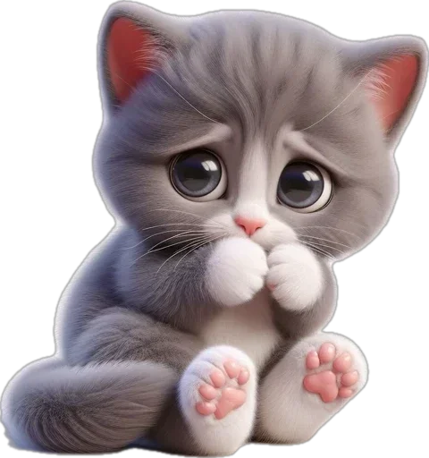 😳 Стикер «котики баншиши» для Telegram