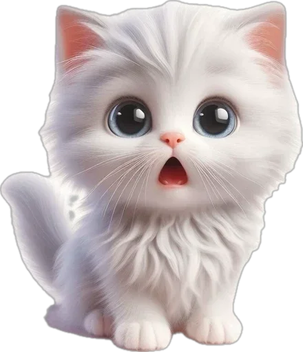 😮 Стикер «котики баншиши» для Telegram