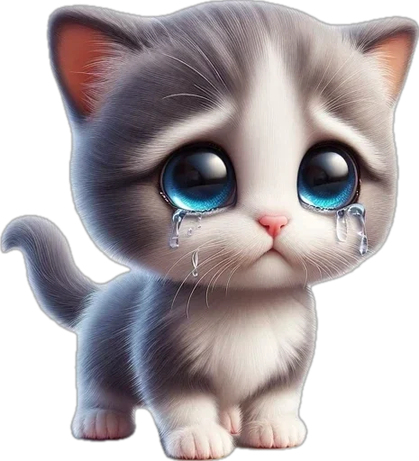 😢 Стикер «котики баншиши» для Telegram