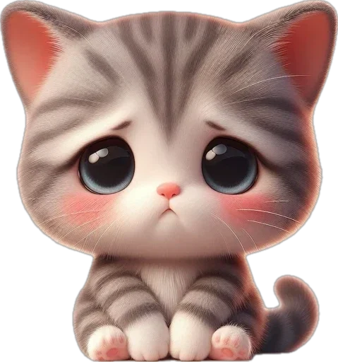 🥺 Стикер «котики баншиши» для Telegram