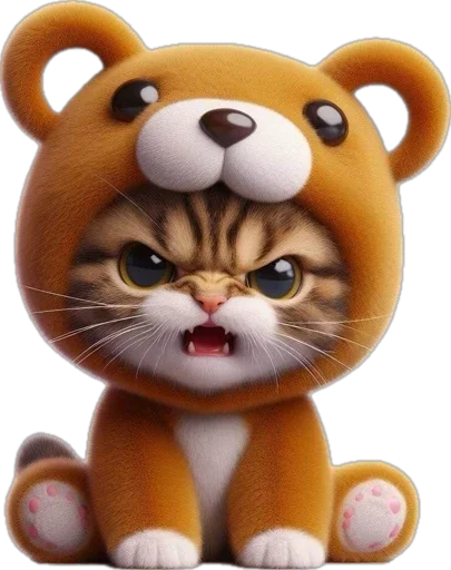 😡 Стикер «котики баншиши» для Telegram
