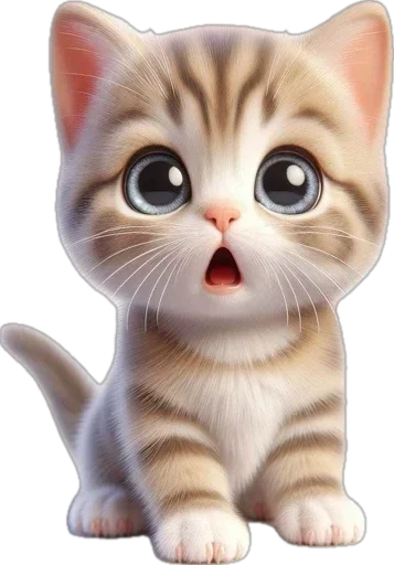 😮 Стикер «котики баншиши» для Telegram