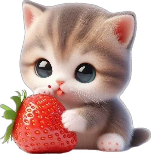 🍓 Стикер «котики баншиши» для Telegram