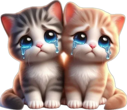 😭 Стикер «котики баншиши» для Telegram
