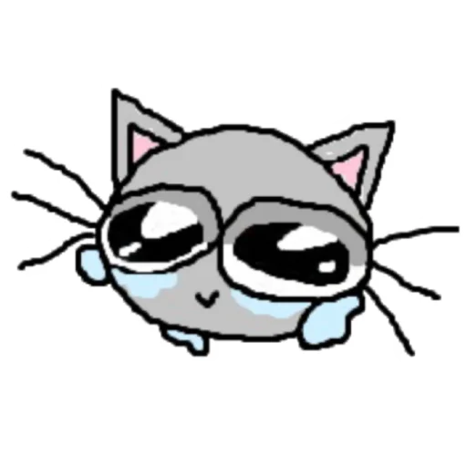 😭 Стикер «котики эмоджи» для Telegram