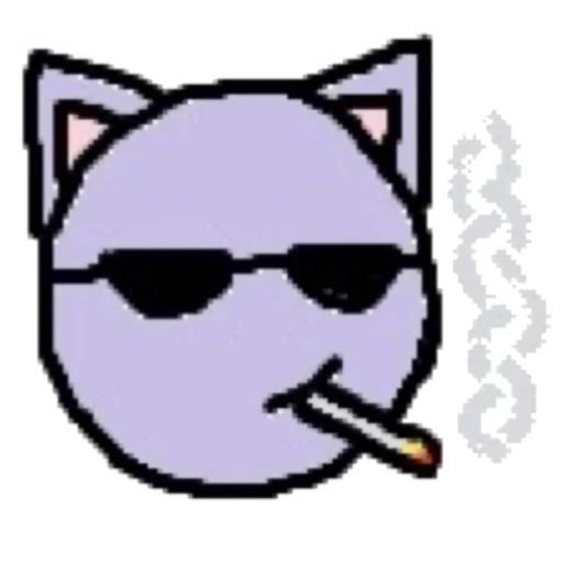 😎 Стикер «котики эмоджи» для Telegram