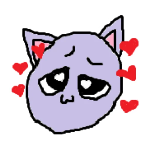 😘 Стикер «котики эмоджи» для Telegram