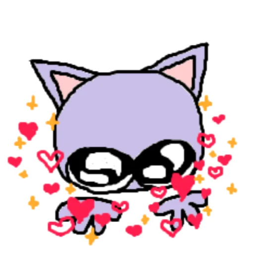 😘 Стикер «котики эмоджи» для Telegram