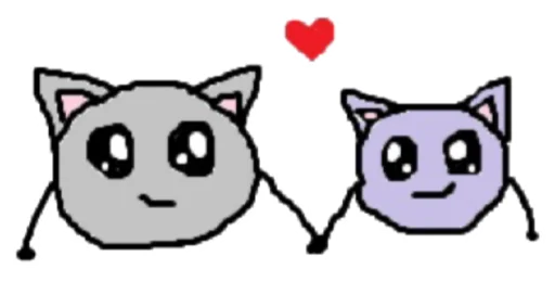😘 Стикер «котики эмоджи» для Telegram