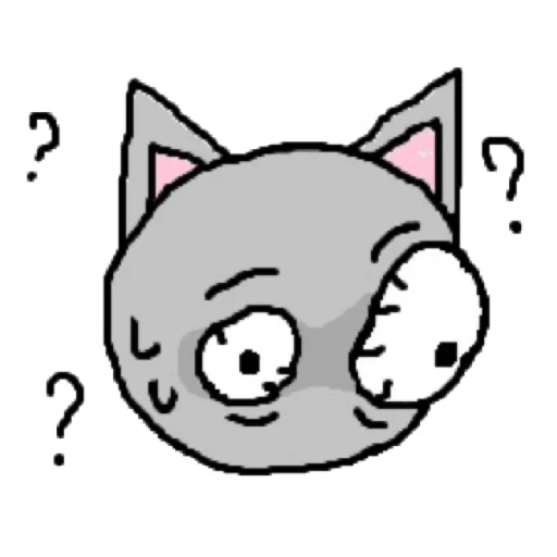 ❓ Стикер «котики эмоджи» для Telegram